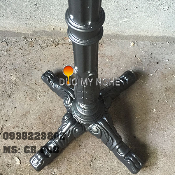 Bàn bar cafe 4 chân hoa văn gang đúc CB 008